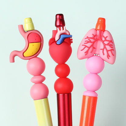 Silicone 3D Focal Beads Cartoon Organs Anatomical Shapes 20pcs 9