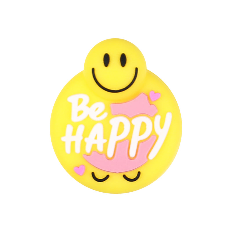 3D Silicone Focal Beads Motivational Icons Light Bulb Anxiety Spray Happy Face Rock 20pcs 11