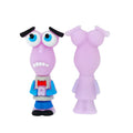 Silicone 3D Focal Beads Inside Out Fear Character Red Bow