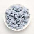 3D Cute Gray Elephant Silicone Focal Beads 20Pcs  2