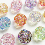 Transparent Acrylic Beads 16mm 18mm Iridescent Rainbow 10pcs 2
