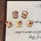 Square Acrylic Beads 16mm Hello KT Bun Creamy Dessert Motifs 10pcs