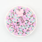 3D Big Eye Colorful Butterfly Silicone Focal Beads 20pcs