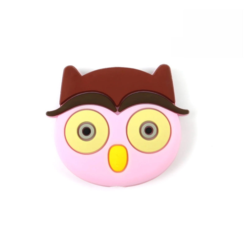Silicone Focal Beads Owl Big Eyes Pastel Woodland 20pcs 6