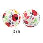 15mm Silicone Beads Rhombus Printed Design 50pcs 41