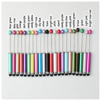 Beadable Stylus Pen Plastic Multi Color 3 in 1 Function