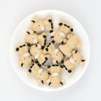  3D Cute Highland Cow Silicone Focal Beads 20Pcs 3