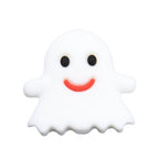 Silicone Focal Beads Halloween Ghost Pumpkin Bat Designs 10pcs 6