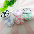 Silicone Focal Beads Football Soccer Ball Raised Pattern 20pcs 2
