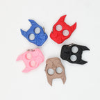 Self Defense Finger Lock Ring Dog Head Keychain Plastic 9x6cm