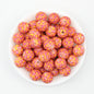 15mm Round Colorful Printed Silicone Beads 50pcs 7