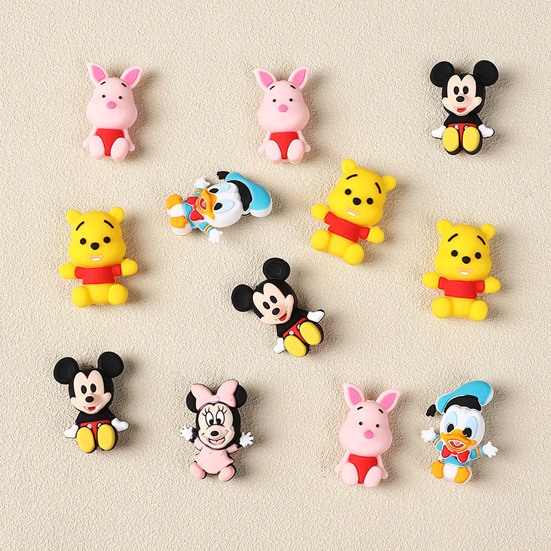 Silicone 3D Focal Beads Disney Sitting Baby Character Collection 20Pcs 2