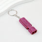 Rhinestone Whistle Keychain Self Defense Colorful Compact