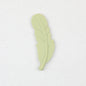 Colorful Feather Shaped Silicone Beads 20pcs - Jasmine Green