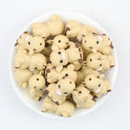  3D Cute Yak Silicone Focal Beads 20Pcs 3