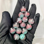 Luminous Lotus Resin Beads 16mm Round Clear Mixed Colors 20pcs 6