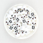  3D Halloween Red Eyes Skull Silicone Focal Beads 20Pcs 2
