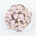 Moose Antler Silicone Focal Beads Wholesale, Pastel Pink-Brown Design