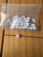 Special Character Flat Acrylic Beads 7mm 10pcs per Pack 20