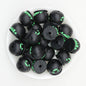 3D Halloween Witch Cauldron Silicone Focal Beads Black 20pcs 2