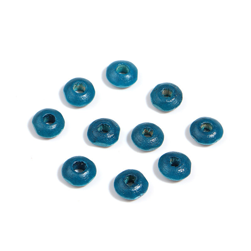 Wooden Round Spacer Beads 6mm 8mm Colorful Dyed Schima 250g 12
