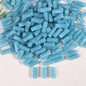 Dual-Color Tube Acrylic Beads 18x7mm Glossy Swirls 200pcs 10