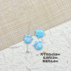 Fortune Cat Metal Beads 13mm Painted Glossy Lucky Colors 8