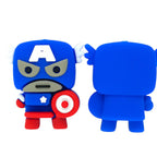 Silicone 3D Focal Beads Little Warrior Holding Shield