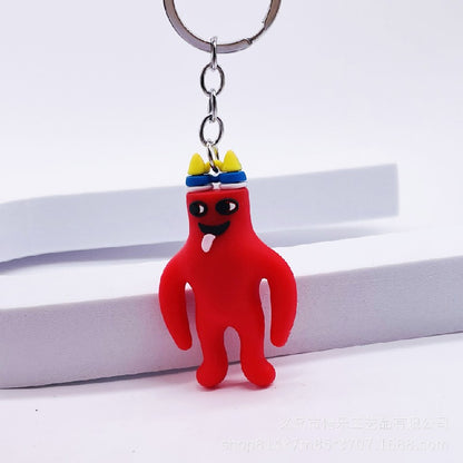 Soft Rubber Cartoon Monster Keychain Colorful Garten Of Banban Plush 10