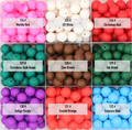 50pcs 15mm Solid Color Round Silicone Beads-32 Colors（124-150 2