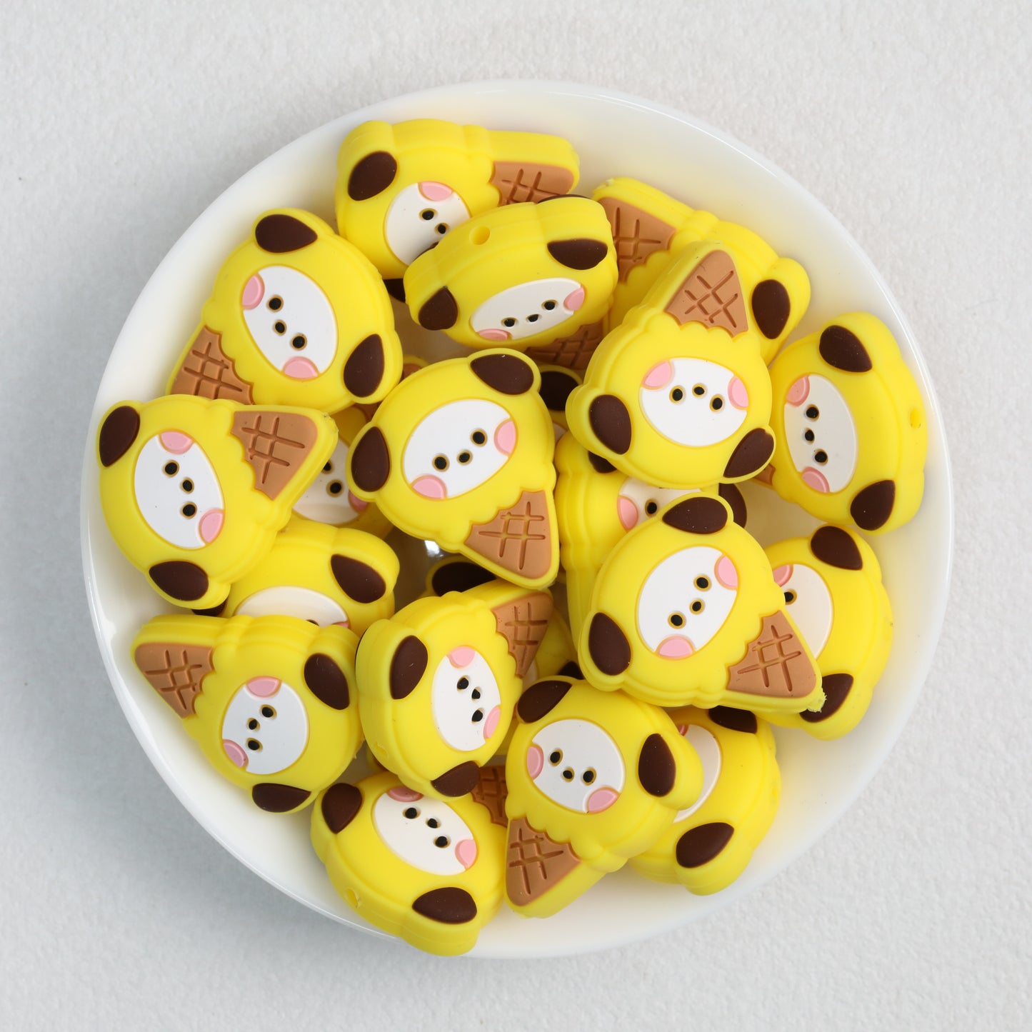 Cute Ice Cream and Animal Silicone Focal Beads 20 pcs 4
