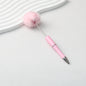Beadable Pen Plush Pom-pom Colorful Ballpoint