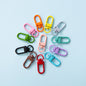 Colorful Zinc Alloy Keychain Hooks 33mm Baking Painted 50pcs