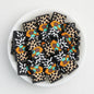 Silicone Focal Beads Western Cow Pattern Mom With Turquoise Sunflower 20pcs