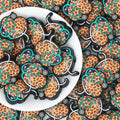 Leopard Print Stethoscope Silicone Focal Beads 20pcs