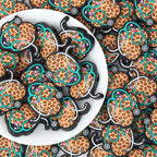 Leopard Print Stethoscope Silicone Focal Beads 20pcs