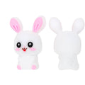 Silicone 3D Focal Beads Rabbit Pink Ears Front Facing