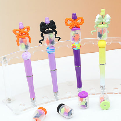 Halloween 3D Glitter Bottle Silicone Focal Beads 20Pcs 7