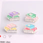 Alloy Rhinestone Stack of Books Beads 23mm 3pcs 10