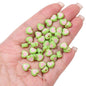 Makaron Heart Acrylic Beads 8x7mm Two Tone Translucent 60pcs 10