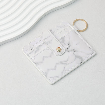 PU Card Holder Keychain Multi Patterned