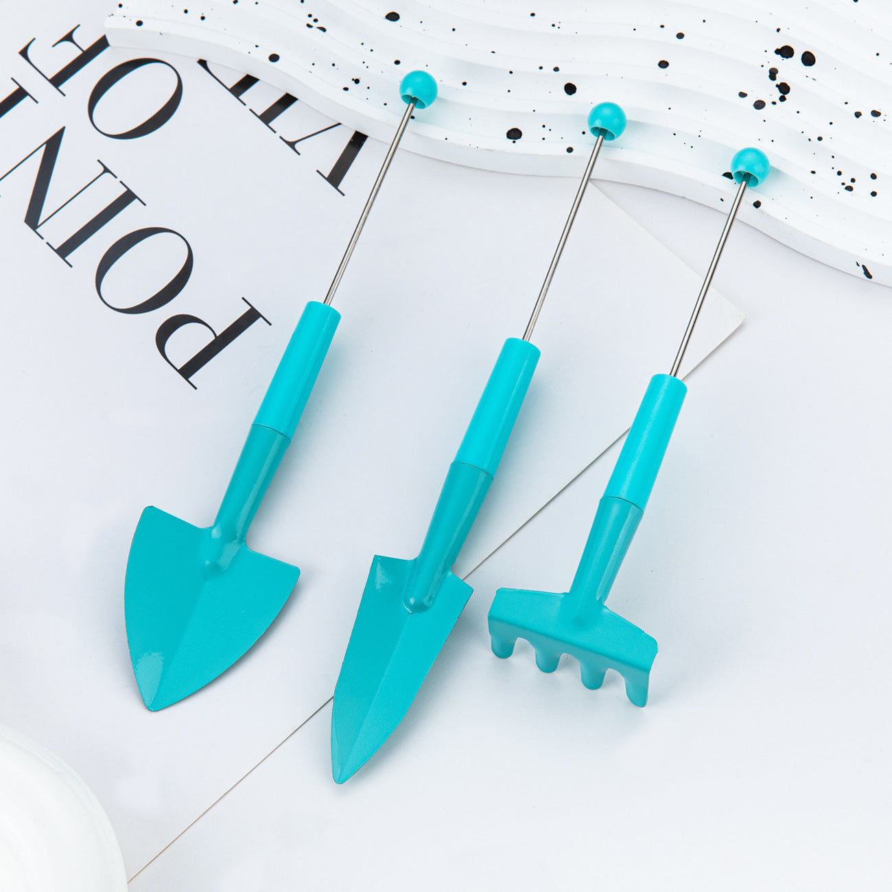 Beadable Metal Gardening Tool Sets Solid Color