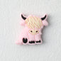 Highland Cow Silicone Focal Beads Colorful 20pcs 16