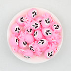 3D Halloween Colored Grimace Silicone Focal Beads 20Pcs  3