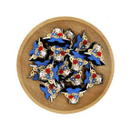 Silicone Focal Beads American Cattle Wearing Star Sunglasses 20pcs 2