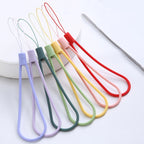 Woven Silicone Phone Charm Lanyard Soft Durable 14cm 8pcs