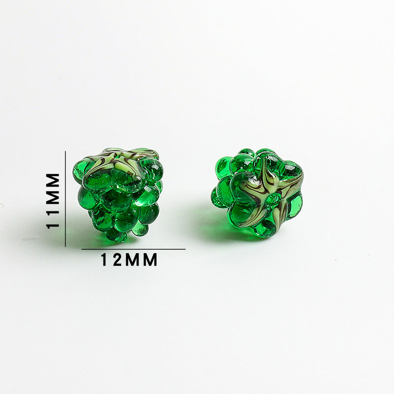 Grape Shaped Glass Beads 11x12mm 10pcs 9