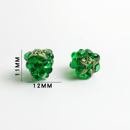 Grape Shaped Glass Beads 11x12mm 10pcs 9