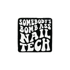 Silicone Focal Beads Nail Tech Square Letter Bold Typography 20pcs 2