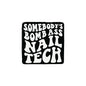 Silicone Focal Beads Nail Tech Square Letter Bold Typography 20pcs 2